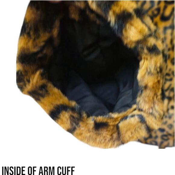 GUESS NEW FAUX FUR Women's Warm Leopard Print Jacket Size XL NWOT - Picture 6 of 16